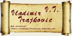 Vladimir Trajković vizit kartica